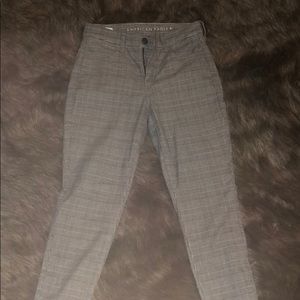 American Eagle plaid jeans